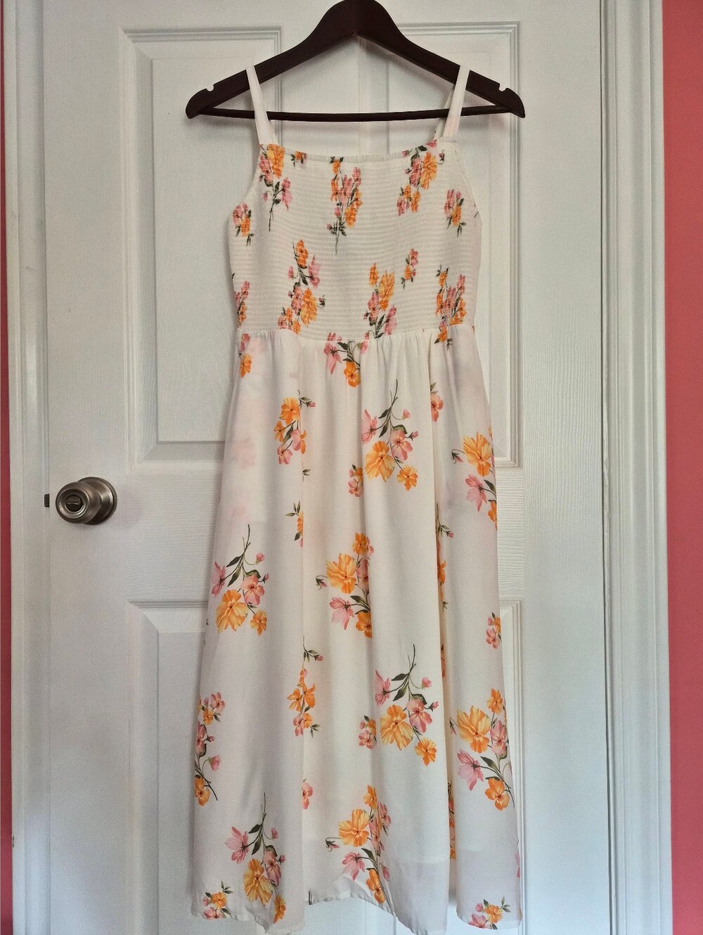 Old Navy Floral Midi Sundress Petite Sizing
